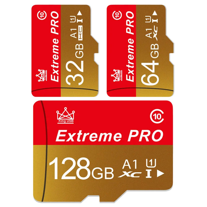 Extreme Pro - High-Speed Mini SD Card with V10 TF Card - Sizes up to 256GB - Ideal Flash Card for Phone, Camera, Drone Usage