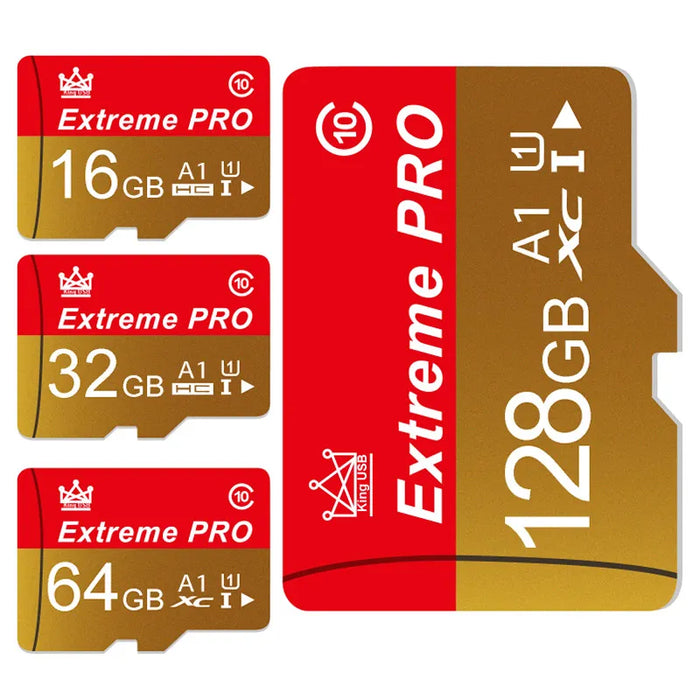 Extreme Pro - High-Speed Mini SD Card with V10 TF Card - Sizes up to 256GB - Ideal Flash Card for Phone, Camera, Drone Usage