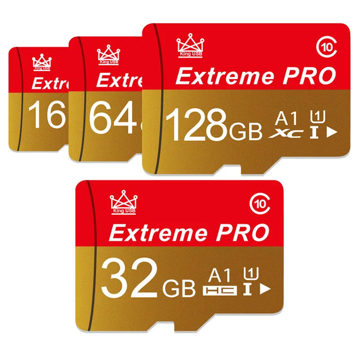 Extreme Pro - High-Speed Mini SD Card with V10 TF Card - Sizes up to 256GB - Ideal Flash Card for Phone, Camera, Drone Usage