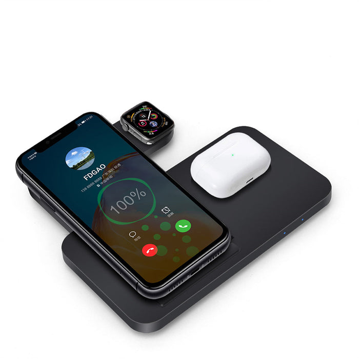 Bakeey 3 in 1 15W Fast Charging Dock Wireless Charger for Iphone 11 XS XR X 8 Apple Watch 5 4 3 Airpods Pro